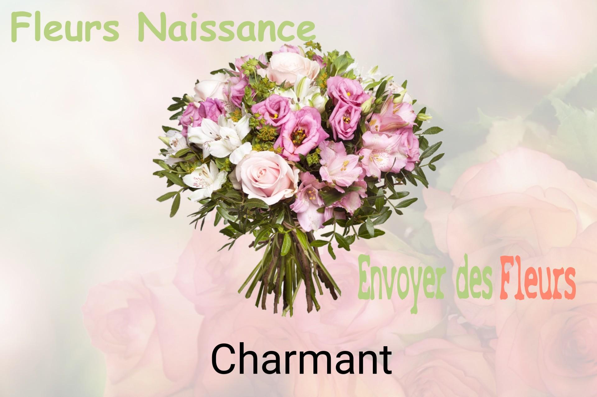 Bouquet de fleurs de naissance livré à Charmant